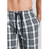 Tom Tailor - Lange Geruite Pyjamabroek - Grijs-Groen - Katoen