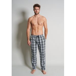Tom Tailor - Lange Geruite Pyjamabroek - Grijs-Groen - Katoen