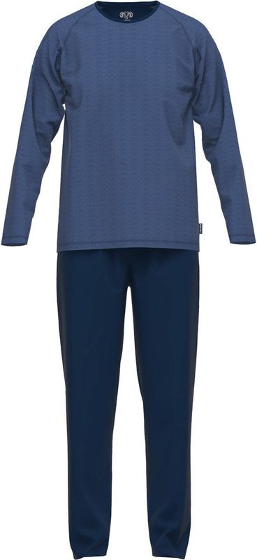 CECEBA - Traveller - Heren Pyjama - Blauw - Ronde Hals