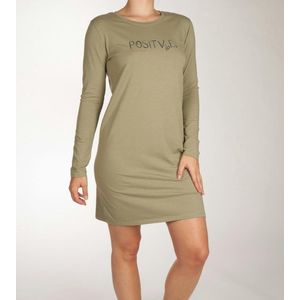 Tom Tailor nachthemd - 320 Kaki - maat 40 (40) - Dames Volwassenen - Katoen/elastaan- 60189-6061-320-40