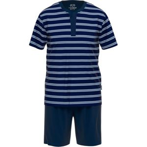 Ceceba - Heren Shortama - Donkerblauw - Korte Broek + Shirt met Korte Mouwen - Tricot