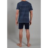 Ceceba - Heren Shortama - Donkerblauw - Korte Broek + Shirt met Korte Mouwen - Tricot