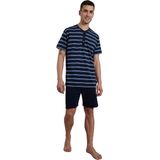 Ceceba - Heren Shortama - Donkerblauw - Korte Broek + Shirt met Korte Mouwen - Tricot