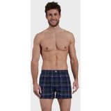 CECEBA - Canadian - Boxershorts - Blauw geruit - 2-pack, 97% Biologisch Katoen