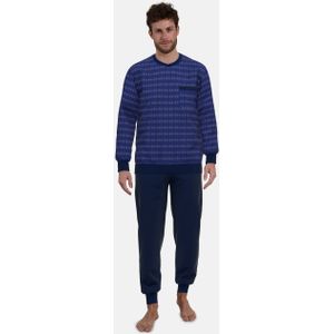 Götzburg - Pyjama Lange Broek - Blau-dunkel-multicolor1 - Heren Volwassenen - Katoen/Polyester