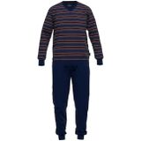 Gotzburg - Pyjama - Donkerblauw - Velours - Gestreept