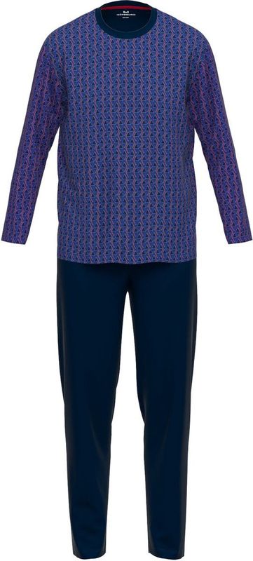 Gotzburg - Pyjama - Blauw - Met Printje