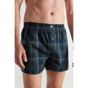 Ceceba - Boxershorts - Set van 2 - Geruit en Uni - Katoenmix