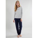 TOM TAILOR - Zaria - Dames Pyjama - Blauw gestreept
