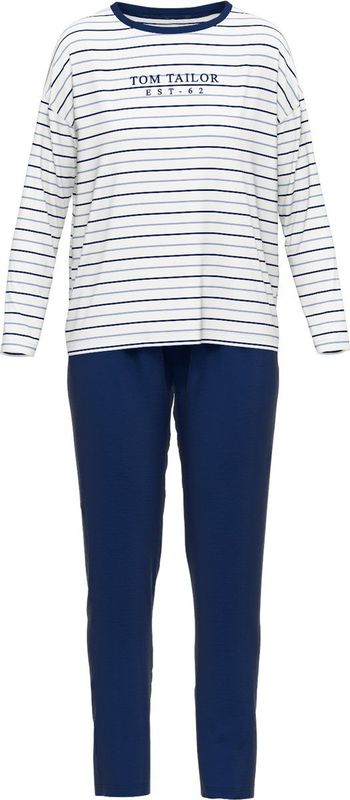TOM TAILOR - Zaria - Dames Pyjama - Blauw gestreept