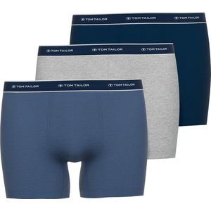 TOM TAILOR Boxershorts - Set van 3 - Katoen - Zwart