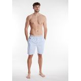 Bermuda's - Blauw - Elastische Band - Gestreept - Steekzakken