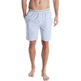 Bermuda's - Blauw - Elastische Band - Gestreept - Steekzakken