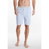 Bermuda's - Blauw - Elastische Band - Gestreept - Steekzakken