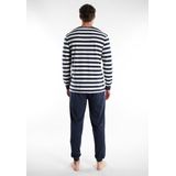 Tom Tailor - Pyjama - Marineblauw - Lange Broek - Milos Blue Striped