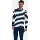 Tom Tailor - Pyjama - Marineblauw - Lange Broek - Milos Blue Striped