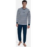 Tom Tailor - Pyjama - Marineblauw - Lange Broek - Milos Blue Striped