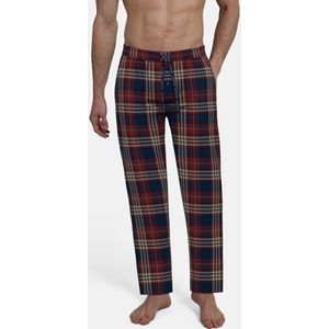 Tom Tailor - Rhodos - Pyjamabroek - Rood - Met Ruitpatroon - Elastische Band - Bindkoord