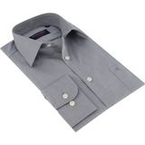 CASA MODA - Overhemd - Grijs - Strijkvrij - 100% Katoen
