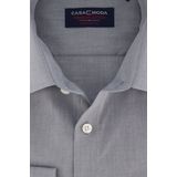 CASA MODA - Overhemd - Grijs - Strijkvrij - 100% Katoen