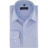 CASA MODA Overhemd - Blauw - 100% Katoen - Kent Kraag - Lange Mouwen