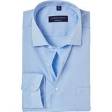 CASA MODA Overhemd - Blauw - 100% Katoen - Kent Kraag - Lange Mouwen