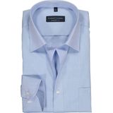CASA MODA - Comfort Fit - Overhemd - Lichtblauw - Strijkvrij - Boordmaat: 45
