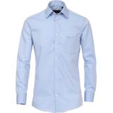 CASA MODA - Comfort Fit - Overhemd - Lichtblauw - Strijkvrij - Boordmaat: 45