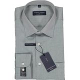 Casa Moda - Grijs Effen Overhemd - 100% Katoen - Lange Mouwen - Kent Kraag