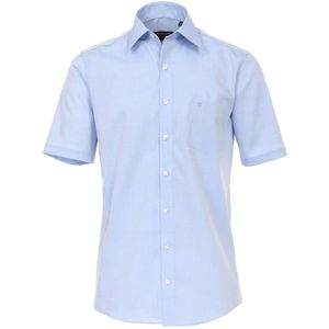 Casa Moda - Overhemd - Blauw - Poplin - Korte Mouw - Comfort Fit - Non Iron
