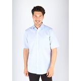 CASA MODA - Comfort Fit - Overhemd - Lichtblauw - Korte Mouw - Strijkvrij