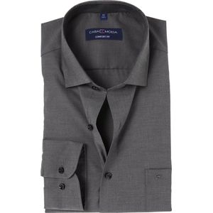 CASA MODA - Grijs - Overhemd - 100% Katoen - Kent Kraag - Lange Mouwen
