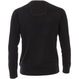 Casa Moda V-Neck Pullover - Navy - Pima Katoen - Regular-Fit