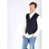 CASA MODA - Mouwloos Vest - Donker Blauw - 100% Pima Katoen