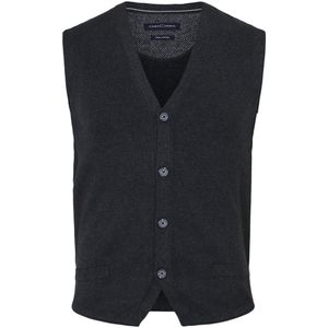 CASA MODA - Mouwloos Vest - Antraciet - Katoen