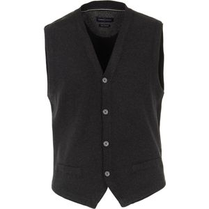 Casa Moda - Gilet - Antraciet - Regular Fit - 100% Katoen