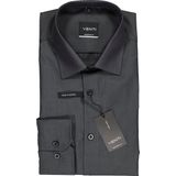 VENTI - Modern Fit - Overhemd - Antraciet Grijs - Strijkvrij