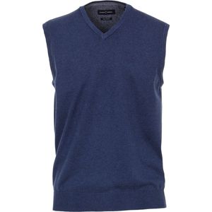 CASA MODA heren spencer katoen - V-hals - blauw