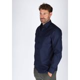 CASA MODA - Overhemd - Marine Blauw - 100% Katoen - Strijkvrij