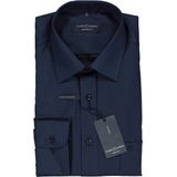 CASA MODA - Overhemd - Marine Blauw - 100% Katoen - Strijkvrij