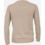Casa Moda Pullover V-Hals Ecru - Regular-Fit - Katoen