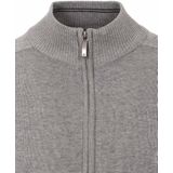 Casa Moda Vest - Grijs - Katoen - Wijde Fit