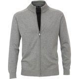 Casa Moda Vest - Grijs - Katoen - Wijde Fit