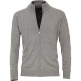 Casa Moda Vest - Grijs - Katoen - Wijde Fit