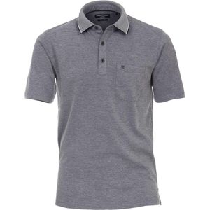 Casa Moda Polo - Navy Melange - Korte Mouw - Regular Fit