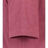 CASA MODA - Comfort Fit - Poloshirt - Donker Roze/Wit - Katoen/Polyester