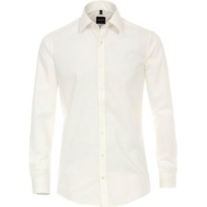 VENTI body fit overhemd, popeline, beige