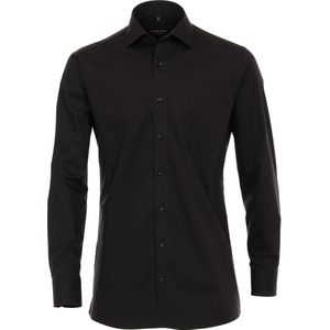 Casa Moda - Overhemd - Zwart - 100% Katoen - Comfort Fit - Non Iron