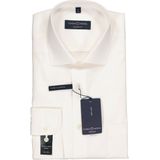 CASA MODA - Modern Fit Overhemd - Beige / Off White - 100% Katoen - Strijkvriendelijk