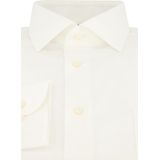 CASA MODA - Modern Fit Overhemd - Beige / Off White - 100% Katoen - Strijkvriendelijk